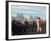 John Wayne Filming Scene from Western "The Undefeated"-John Dominis-Framed Premium Photographic Print