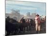 John Wayne Filming Scene from Western "The Undefeated"-John Dominis-Mounted Premium Photographic Print