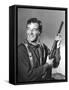 John Wayne in Costume for Stagecoach, 1939-null-Framed Stretched Canvas