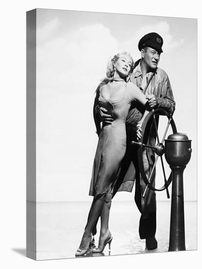 John Wayne, Lana Turner, the Sea Chase, 1955-null-Stretched Canvas