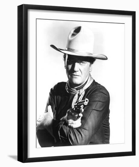 John Wayne, The Man Who Shot Liberty Valance (1962)-null-Framed Photo