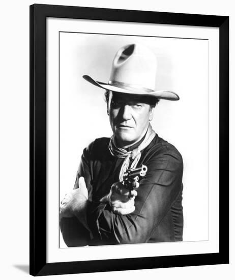 John Wayne, The Man Who Shot Liberty Valance (1962)-null-Framed Photo