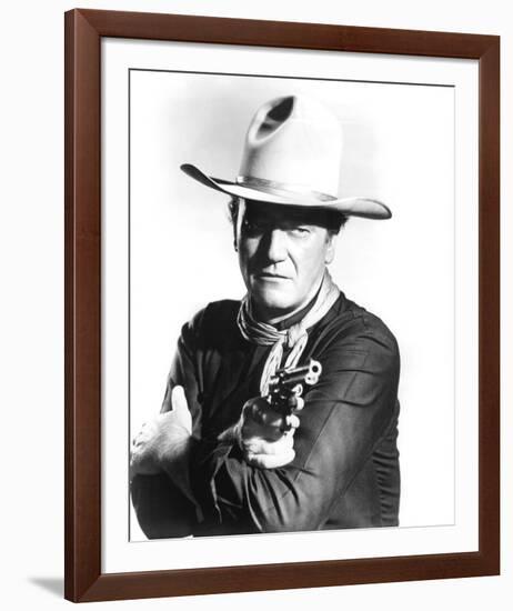 John Wayne, The Man Who Shot Liberty Valance (1962)-null-Framed Photo