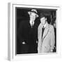 John Wayne, William Holden in New York City, 1960-null-Framed Photo