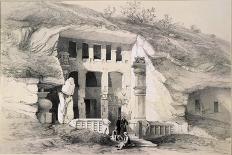 Cave with Structural Vimana, Mahavellipore-John Weale-Giclee Print