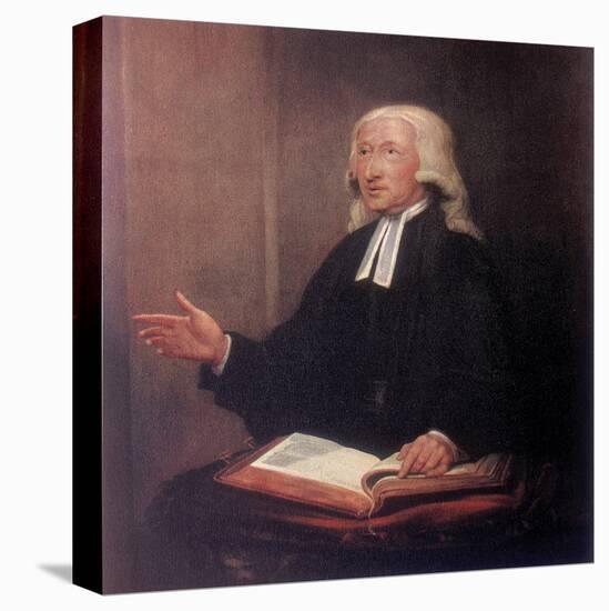 John Wesley, 18th Century English Non-Conformist Preacher-William Hamilton-Stretched Canvas