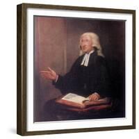 John Wesley, 18th Century English Non-Conformist Preacher-William Hamilton-Framed Giclee Print