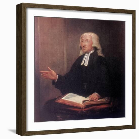 John Wesley, 18th Century English Non-Conformist Preacher-William Hamilton-Framed Giclee Print