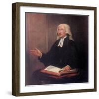 John Wesley, 18th Century English Non-Conformist Preacher-William Hamilton-Framed Giclee Print
