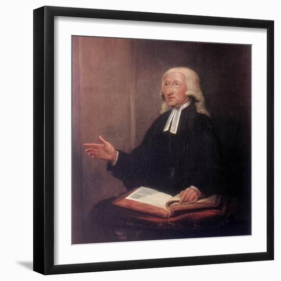 John Wesley, 18th Century English Non-Conformist Preacher-William Hamilton-Framed Giclee Print