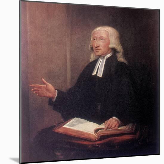 John Wesley, 18th Century English Non-Conformist Preacher-William Hamilton-Mounted Giclee Print