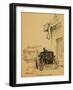 John Wesley Hardin Escaping Wild Bill Hickok in His Long-Johns, 1871-null-Framed Art Print