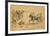 John Wesley Hardin in a Fight That Killed 5 Mexican Vaqueros, 1871-null-Framed Art Print