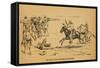 John Wesley Hardin in a Fight That Killed 5 Mexican Vaqueros, 1871-null-Framed Stretched Canvas