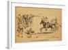 John Wesley Hardin in a Fight That Killed 5 Mexican Vaqueros, 1871-null-Framed Art Print