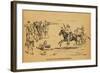 John Wesley Hardin in a Fight That Killed 5 Mexican Vaqueros, 1871-null-Framed Art Print