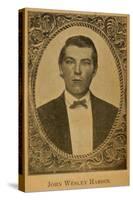 John Wesley Hardin in Portrait from His Book, Life of John Wesley Hardin, 1896-null-Stretched Canvas
