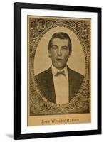 John Wesley Hardin in Portrait from His Book, Life of John Wesley Hardin, 1896-null-Framed Art Print