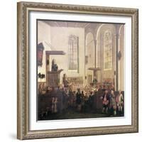 John Wesley Preaching in Old Cripplegate Church-null-Framed Giclee Print