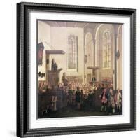 John Wesley Preaching in Old Cripplegate Church-null-Framed Giclee Print