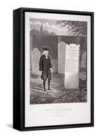 John Wesley Visiting His Mother's Grave in 1779, Bunhill Fields, Finsbury, London-G Hunt-Framed Stretched Canvas