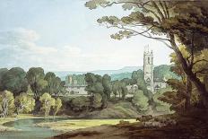 The Church and Castle at Tiverton, Devon-John White Abbott-Giclee Print