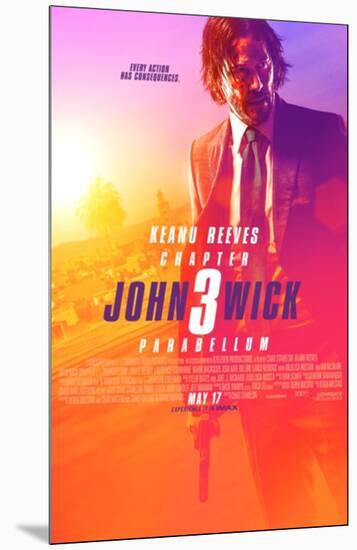 John Wick Chapter 3 Parabellum-null-Mounted Poster