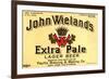 John Wieland's Extra Pale Lager Beer-null-Framed Premium Giclee Print