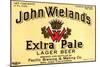 John Wieland's Extra Pale Lager Beer-null-Mounted Art Print