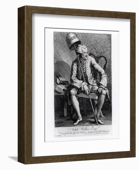 John Wilkes 1763-William Hogarth-Framed Giclee Print