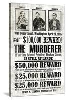 John Wilkes Booth Replica Wanted Poster-null-Stretched Canvas