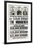 John Wilkes Booth Replica Wanted-null-Framed Art Print