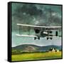 John William Alcock and Arthur Whitten Brown Who Flew across the Atlantic-English School-Framed Stretched Canvas