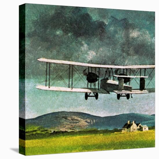 John William Alcock and Arthur Whitten Brown Who Flew across the Atlantic-English School-Stretched Canvas