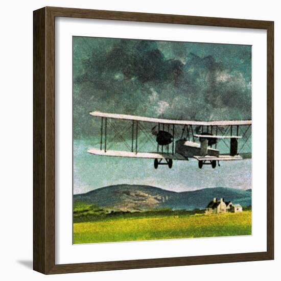 John William Alcock and Arthur Whitten Brown Who Flew across the Atlantic-English School-Framed Giclee Print