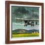 John William Alcock and Arthur Whitten Brown Who Flew across the Atlantic-English School-Framed Giclee Print