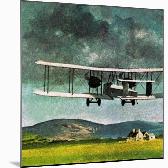 John William Alcock and Arthur Whitten Brown Who Flew across the Atlantic-English School-Mounted Giclee Print
