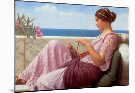 John William Godward A Souvenir Art Print Poster-null-Mounted Poster