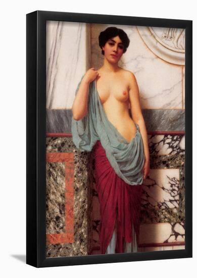 John William Godward At the Thermae Art Print Poster-null-Framed Poster