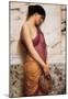 John William Godward The Tambourine Girl Art Print Poster-null-Mounted Poster