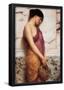 John William Godward The Tambourine Girl Art Print Poster-null-Framed Poster