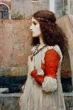 Study for 'The Lady Clare', C.1900 (Red Chalk on Paper) (See 55018)-John William Waterhouse-Giclee Print