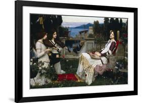 John William Waterhouse Saint Cecilia-null-Framed Art Print