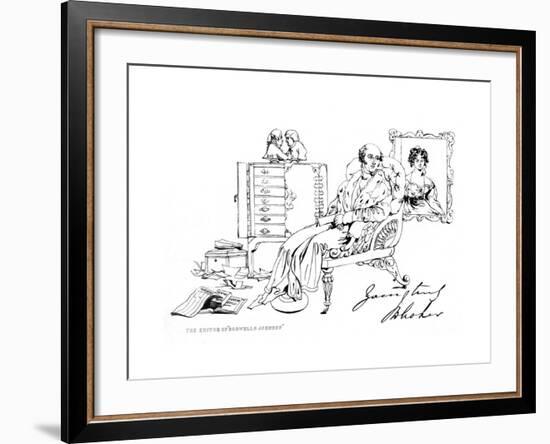 John Wilson Croker-Daniel Maclise-Framed Giclee Print