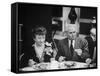 John with Bricker and His Wife During the Republian Dinner Meeting-Thomas D^ Mcavoy-Framed Stretched Canvas