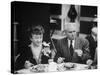 John with Bricker and His Wife During the Republian Dinner Meeting-Thomas D^ Mcavoy-Stretched Canvas