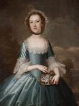 Ann Langdon, Mrs. Richard Ayscough, C.1755 (Oil on Canvas)-John Wollaston-Giclee Print