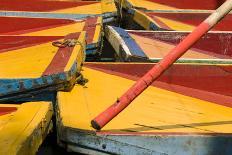 Colourful Boats at the Floating Gardens in Xochimilco-John Woodworth-Photographic Print