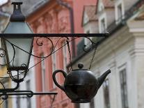 Traditional Sign Outside a Tea Shop in Ljubljana Old Town, Slovenia, Europe-John Woodworth-Photographic Print