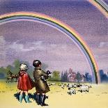 R for Rainbow, Illustration from 'Treasure', 1963-John Worsley-Framed Stretched Canvas